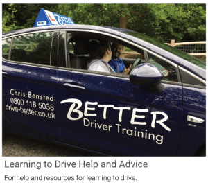 Guides on learning to drive.